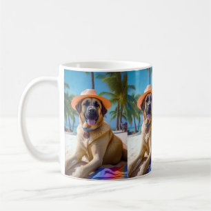 Mug Berger d'Anatolie sur la plage, cadeau d'été pour 
