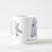 Mug Berger de blanc de chiot (Devant gauche)