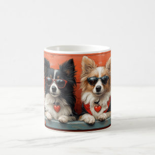 Mug Berger des Shetland avec Roses de cœur Saint-Valen