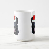Mug Berger noir allemand avec chapeau de Santa (Centre)
