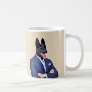 Mug Berger noir allemand en costume - Humanimal