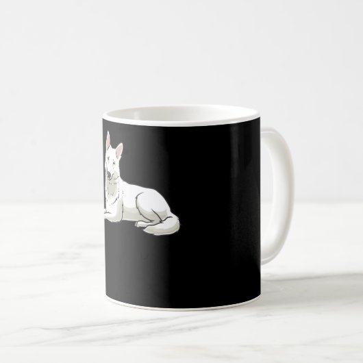 Mug Berger suisse blanc (Devant droit)