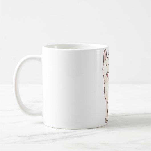 Mug Berger suisse blanc assis (Gauche)