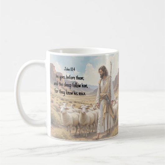 Mug Berger va devant eux Écriture biblique (Gauche)