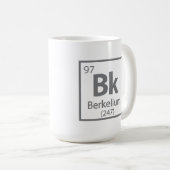 Mug Berkelium - Berkeley Science - Tableau périodique (Devant droit)