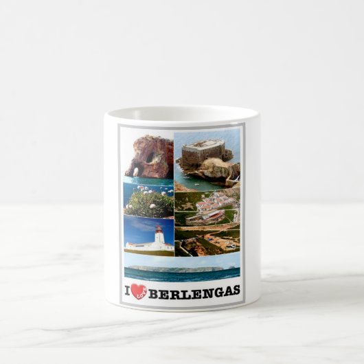 Mug Berlengas - I Love - Portugal - (Centre)
