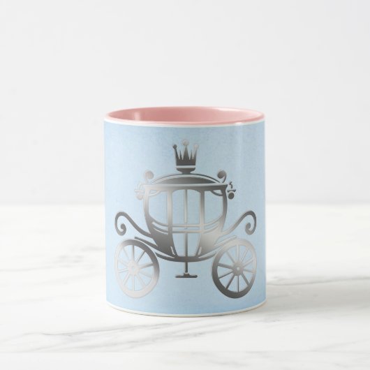 Mug Berline argentée élégante Princesse de conte de fé (Centre)