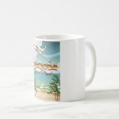 Mug Bermudes Prendre l'avion poster (Devant droit)