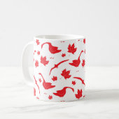 Mug Bernaches du Canada et Feuilles de l'érable - drap (Devant gauche)