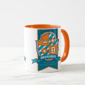 Mug Bernardo lettre B crête orange nom signifiant muqu (Devant droit)