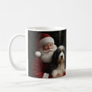 Mug Bernedoodle avec Noël Festif du Père Noël