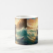 Mug Bernedoodle Beach Surf Peinture (Centre)