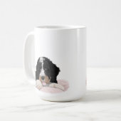 Mug Bernedoodle Bernese Chien Maman Café Thé cadeau (Devant gauche)