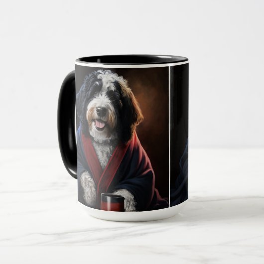 Mug bernedoodle, canicule, canicule dorée (Devant gauche)