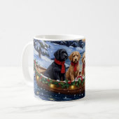Mug Bernedoodle Christmas Boat Holiday (Devant gauche)