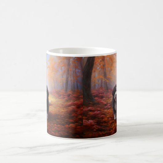 Mug Bernedoodle en automne Leaves automne Inspire (Centre)