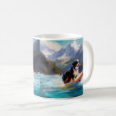 Mug Bernese Mountain Beach Surf Paining (Devant droit)