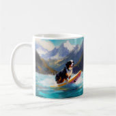 Mug Bernese Mountain Beach Surf Paining (Gauche)