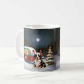 Mug Bernese Mountain Caravan Christmas Adventure (Devant gauche)