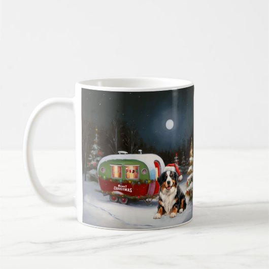 Mug Bernese Mountain Caravan Christmas Adventure (Gauche)