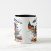 Mug Bernese Mountain Dog Biking Dans Les Montagnes (Centre)