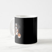 Mug Bernese Mountain Dog Funny Peeking Cket Berner Pup (Devant gauche)