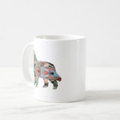 Mug Bernese Mountain Dog Geo Silhouette Plaid (Devant gauche)