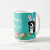 Mug Bernese Mountain Dog Lapin de Pâques (Devant droit)