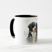 Mug Bernese Mountain Dog Mom Floral (Devant gauche)