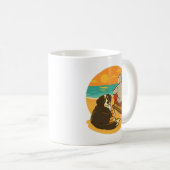 Mug Bernese Mountain Dog Sunset Beach Companion (Devant droit)