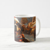 Mug Bernois Mountain Dog Roller Dessous de verre Noël (Devant droit)