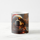 Mug Bernois Mountain Dog Roller Dessous de verre Noël (Centre)