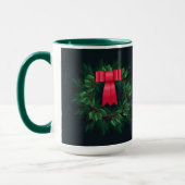 Mug Berries de Noël et Branches de pin Wreath Latte M (Gauche)