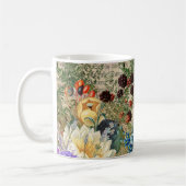 Mug Berries pourpres et Roses sur Ephemera de Newsprin (Gauche)