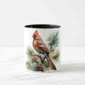 Mug Berries rouges vibreuses aux Feuilles verts luxuri (Centre)