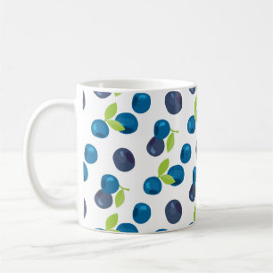 Mug Berries Vintage Blueberry Bilberry Illustration