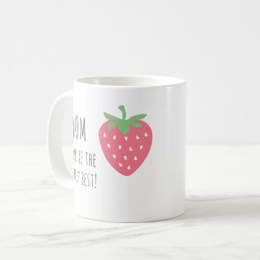 Mug Berry Best Mom Strawberry (Devant gauche)