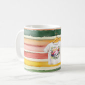 Mug Berry Cute Tee Green Orange Pink Fruity Stripes (Devant gauche)