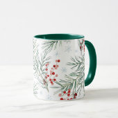 Mug Berry d'hiver rouge (Devant droit)