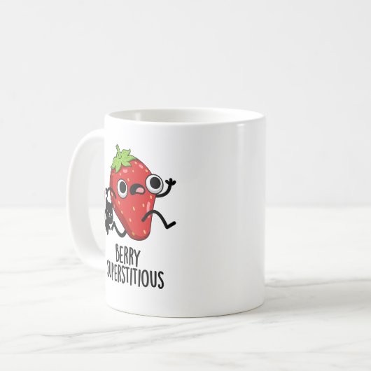 Mug Berry Superstitieux Fruit Pun (Devant gauche)