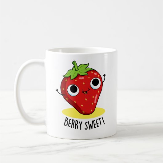 Mug Berry Sweet Funny Pun aux fraises (Gauche)
