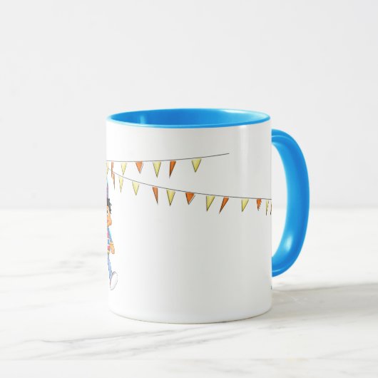 Mug Bert et Ernie Balloons d'anniversaire (Devant droit)