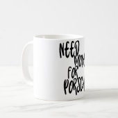 Mug Besoin D'Argent Pour Porsche, Inspiration D'Argent (Devant gauche)