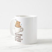 Mug Besoin de café avant de prédire quoi que ce soit J (Devant gauche)