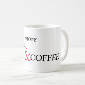 Mug Besoin de plus de sommeil et de café texte (Devant droit)