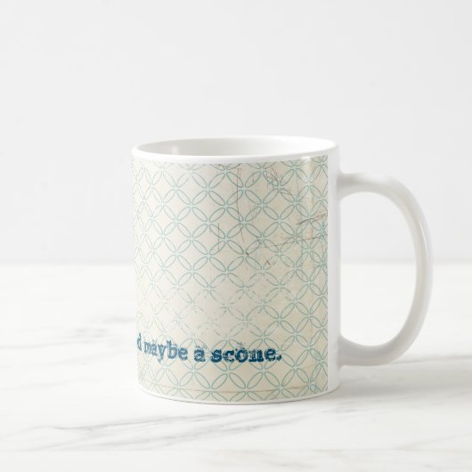 Mug Besoin de thé et peut-être d'un scone (Droite)