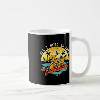 Mug Besoin de vacances Voyage île squelette mer océan