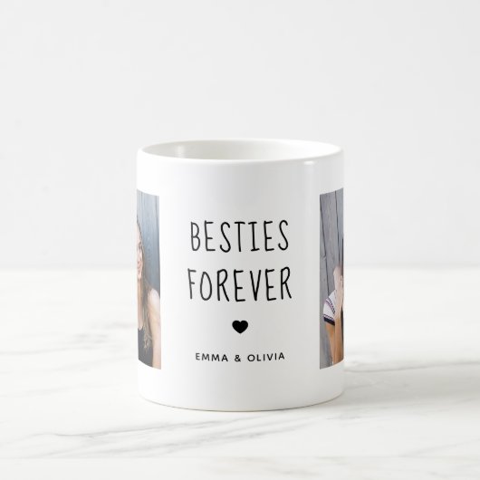 Mug Besoin pour toujours | Texte manuscrit de deux pho (Centre)