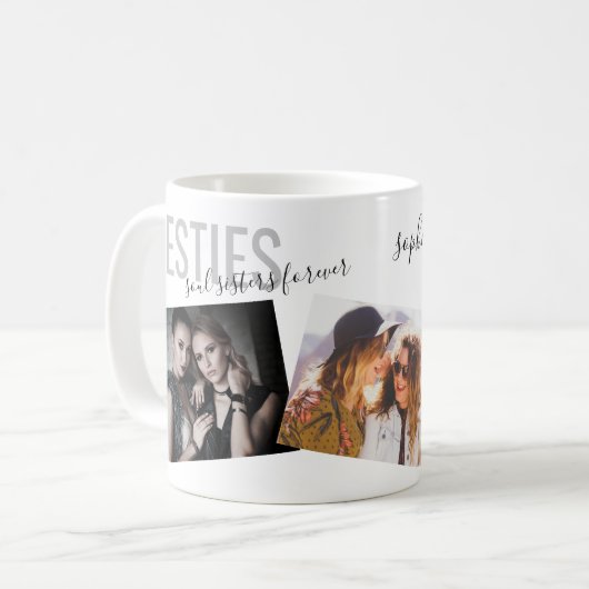 Mug Besoins Best Friends 3 Photo Modern Custom (Devant gauche)