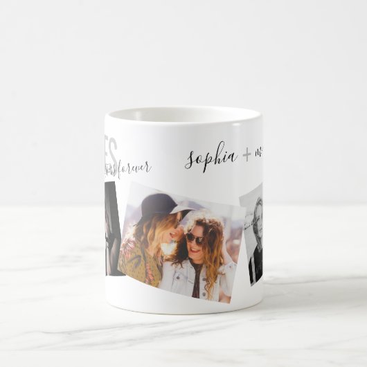 Mug Besoins Best Friends 3 Photo Modern Custom (Centre)